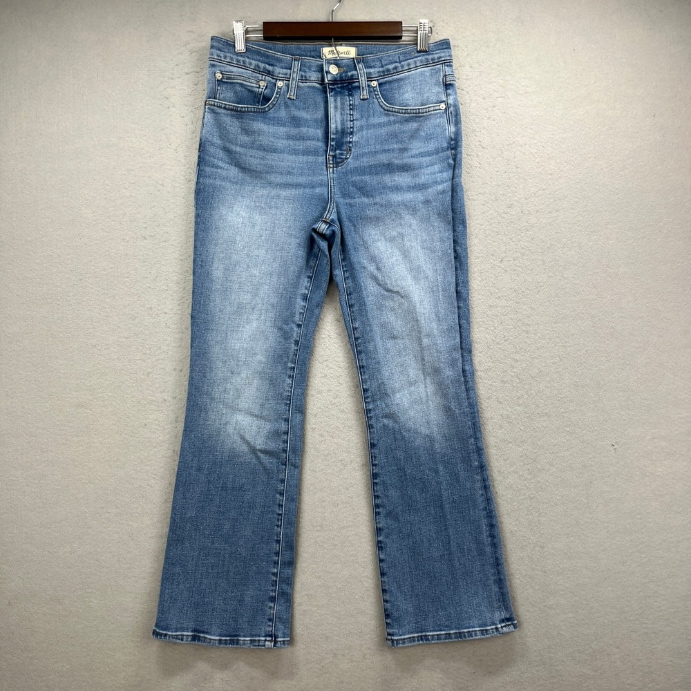 Madewell Kick Out Jeans Womens 29 Blue Denim Pants Mid Rise Flare Casual Boho